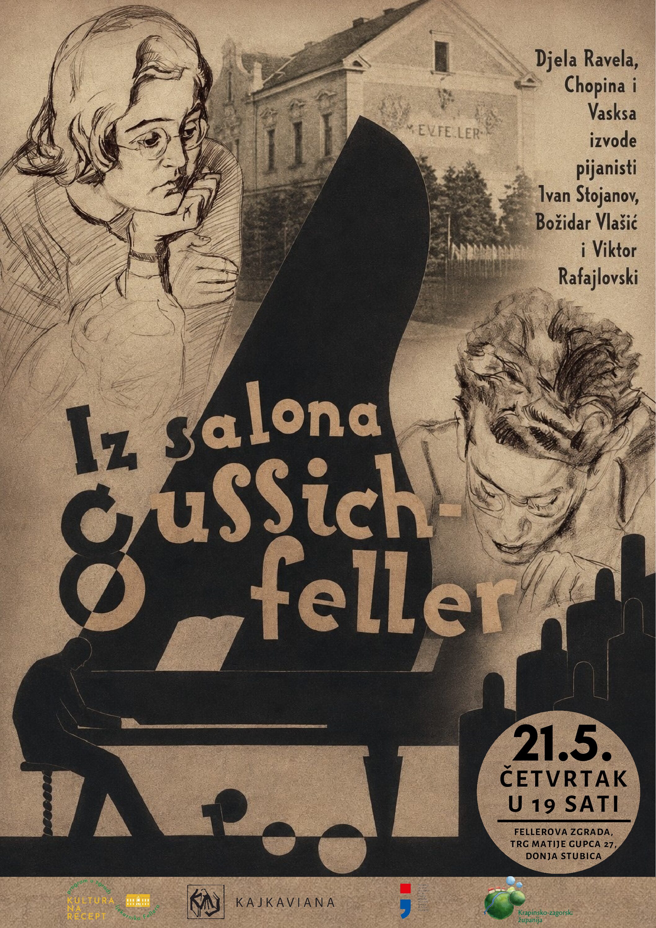 Iz salona Gussich–Feller: koncert pijanista Muzičke akademije u Zagrebu