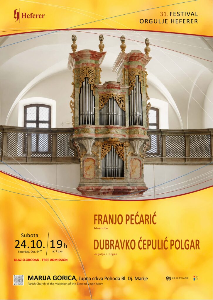 Bisernica i orgulje u Mariji Gorici – koncert 32. Festivala Orgulje Heferer